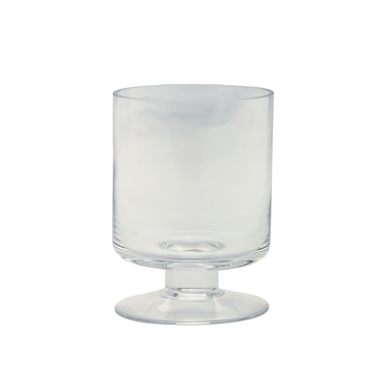 CC Home Furnishings 6.5" Clear Snifter Style Glass Pillar Candle Holder